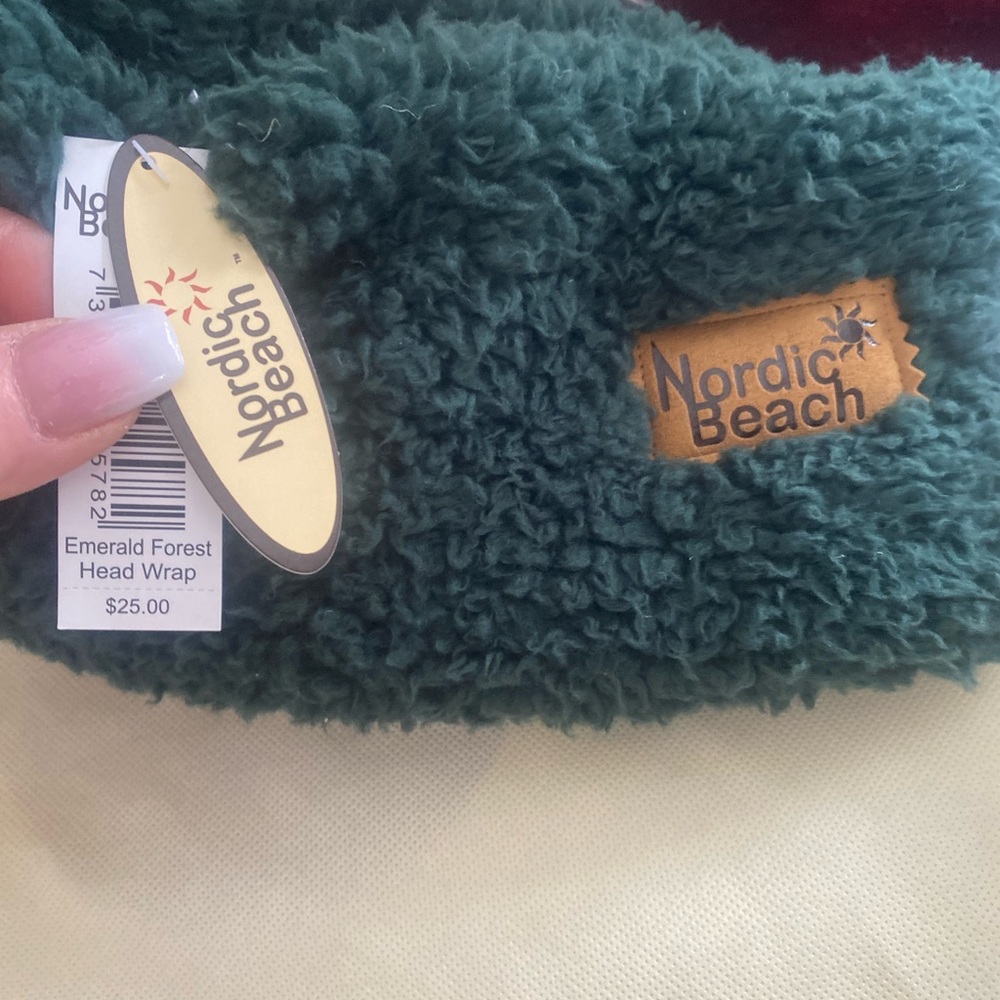 COPY - NEW, NORDIC BEACH Head Wrap in Green, purple or Chestnut! - Picture 3 of 3